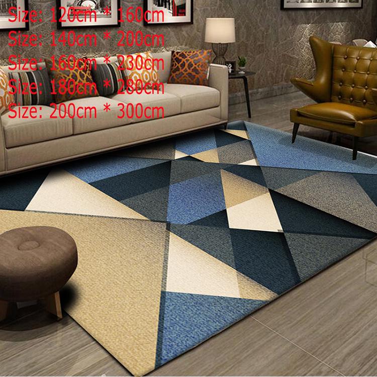 Geometric Carpets For Living Room Home Decor Bedroom Carpet Modern Soft Floor Mat Sofa Area Rugs