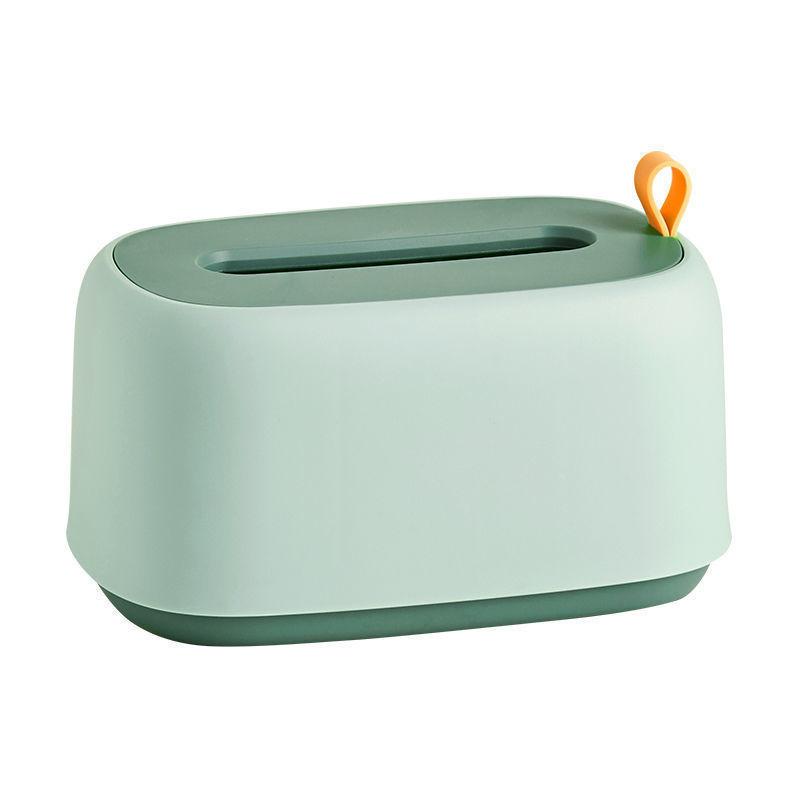 Tissue Box Multipurpose Tissue Box Cover Napkin Holder Home Office Remote Control Storage Wipes Box Desk Organizer Built-in Spring for Convenience