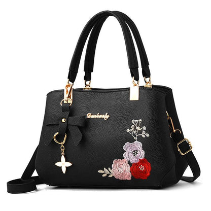 Big capacity European and American style Shoulder Handbag Trendy wild Patent leather bag