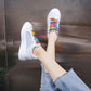 Daisy White Shoes Female Ins Tide 2020 Spring and Summer Breathable Female Students Korean Version of Wild Casual Shoes Single Shoes