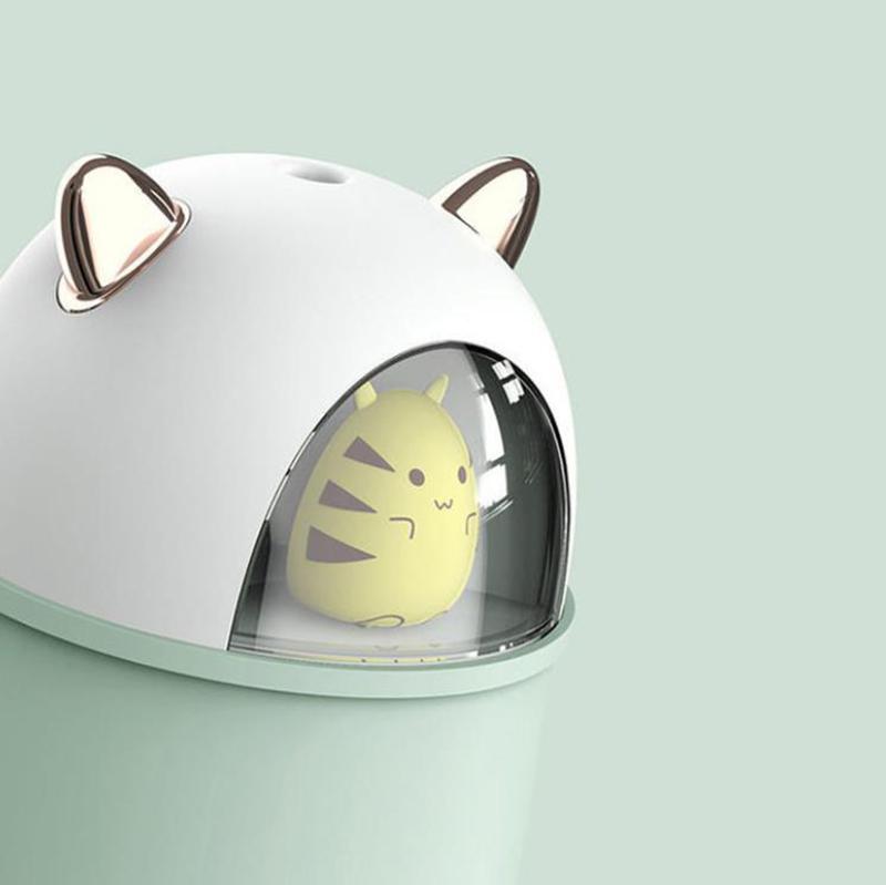 300ml Indoor Air Humidifier Purifier Mute Aroma Diffuser Portable USB Electric Sprayer Cute Mouse