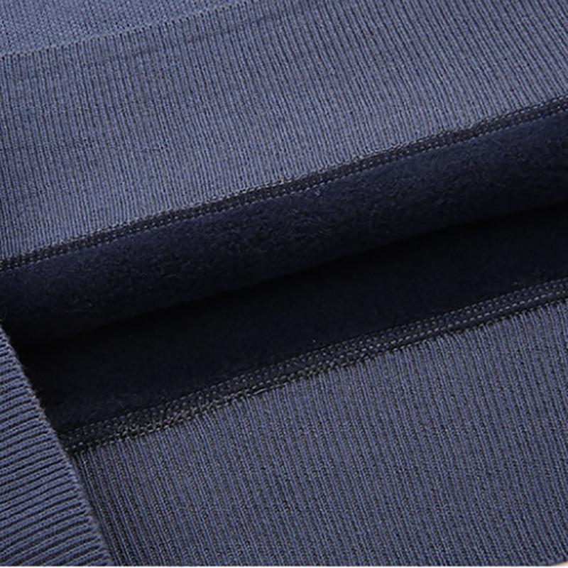 Plus Velvet Sweater Thick Half-high Collar Middle-aged Sweater Dad Wear Plus Fat To Increase Loose Top Warm Sweatshirts