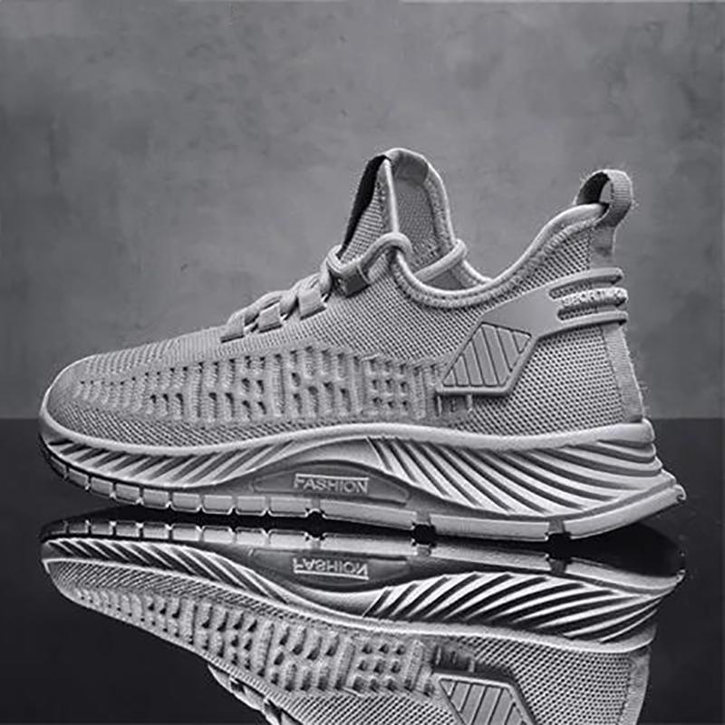 Summer Men's Shoes Trendy Mesh Fly Woven Thin Breathable Net Shoes Men's Casual Sports Shoes