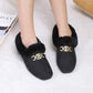 Plush Shoes Women's Winter Outer Wear Peas Shoes Plus Velvet Warm All-match Cotton Shoes Lazy One Pedal