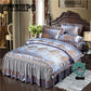 Fashion Home Textile Wedding Jacquard  Bedding Set Luxury Satin Quilt/Duvet Cover Bedclothes