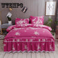 Bedding Sets Floral Dust Ruffle Bed Skirt Queen Size Bedspread Coverlet
