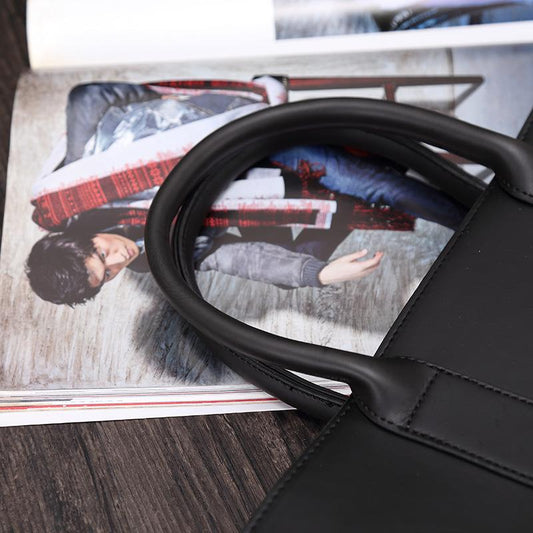 Business Briefcase Men Vintage Large Capacity Leather Wearable handbag Crossbody Bags Shoulder Bag
