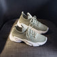 Flying Woven Women's Shoes Spring and Summer Breathable Student Sports Shoes Female Ins Street Shooting Casual Old Shoes Women