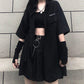 Hip-hop Style Women Sexy Black Cool Girls Shirt Skirt Spring and Summer Two-piece Skirt Suit