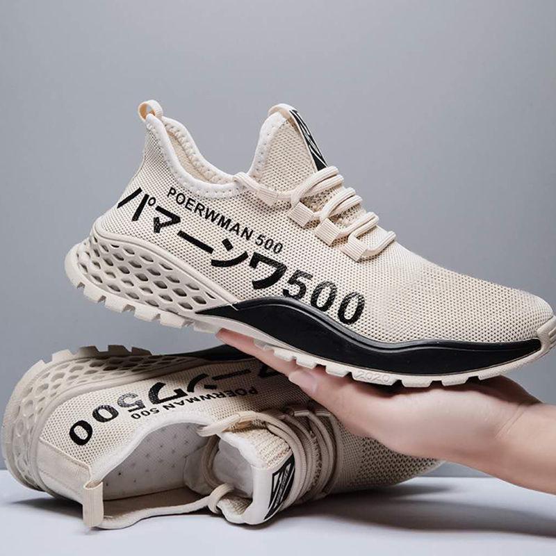 Snkrs Men's Casual Shoes Sneakers Men's Light Running Shoes Lace Up Casual Sports Shoes
