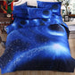 3D Creative Starry Sky Bedding Net Red Personality Realistic Four-Piece Set Double Student Bedding