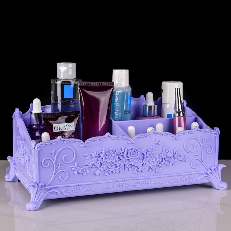 European-style Cosmetic Storage Box Creative Multi-functional Dormitory Home Desktop Storage Finishing Dressing Table Classification Box