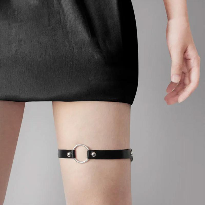Leg Ring Punk Sexy Loli Thigh Ring Legs with Dark Shorts Leg Ring Jewelry