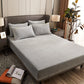 3pcs/set Thick Coral Velvet Mattress Cover Crystal Velvet Bedspread Plus Velvet Flange Winter Warm Bed Cover