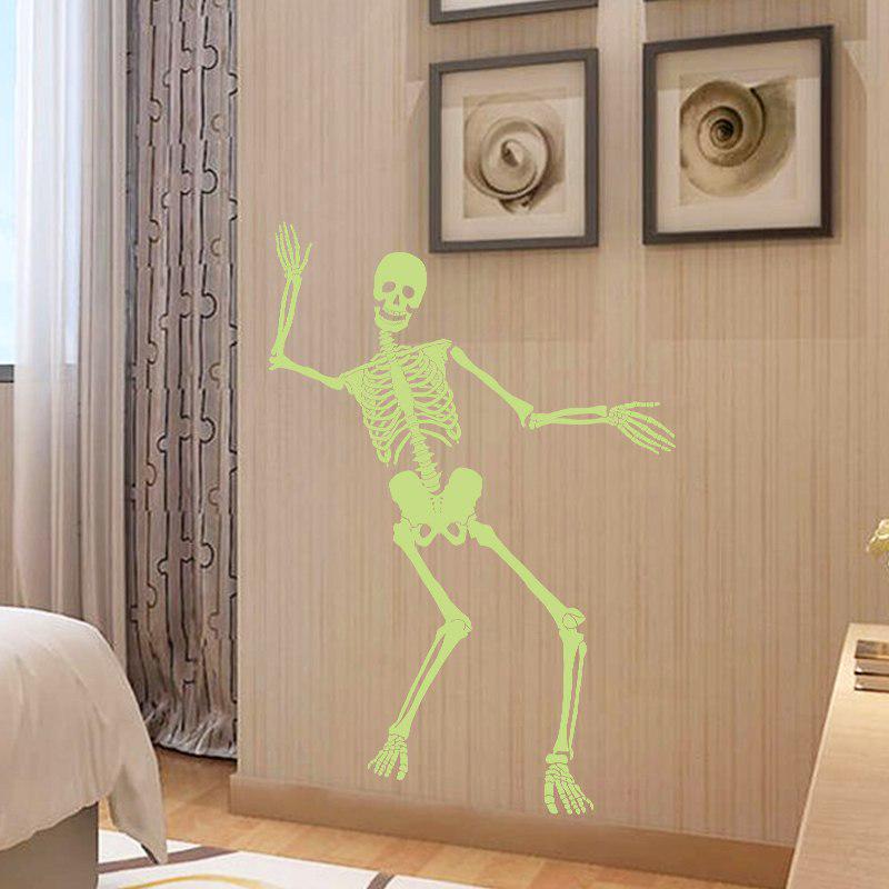 [Wall sticker ]Luminous Skull Skeleton Halloween Decoration Wall Stickers For Party Window Wall Deca