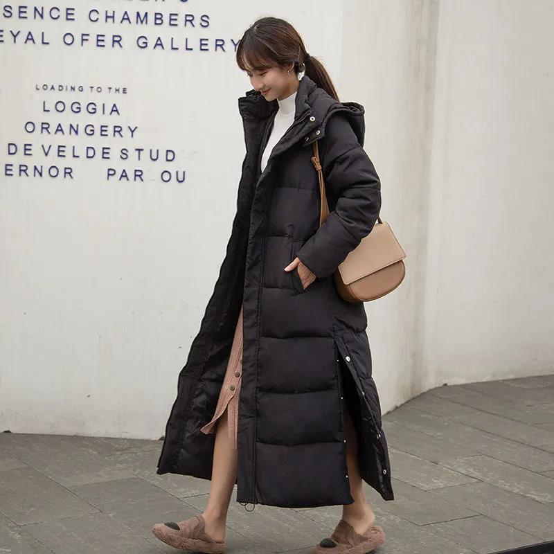 Down Padded Jacket Women's Long Section New Padded Jacket Ins Winter Loose Student Cotton Clothes Jacket
