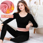Winter Thermal Underwear Women Thickening and Velvet Tight-fitting Body Autumn Clothes Long-length Pants Suit Bottoming Cotton Sweater