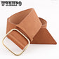 Concise Women Strap Pu Leather Casual All-match Women Waist Belt Wide Waistband