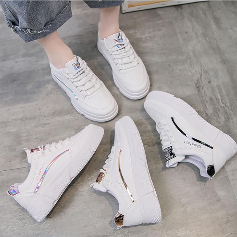Korean Version of The Female Student Clearance Sports Shoes All-match Fashion Platform Shoes Military Training Running Shoes