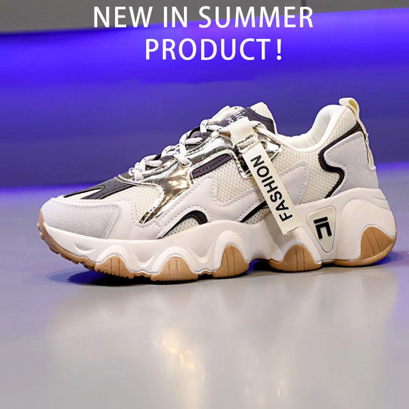 Heightened Travel Running Shoes Casual Student Breathable Sneakers All-match Comfortable Women Walking Sneakers