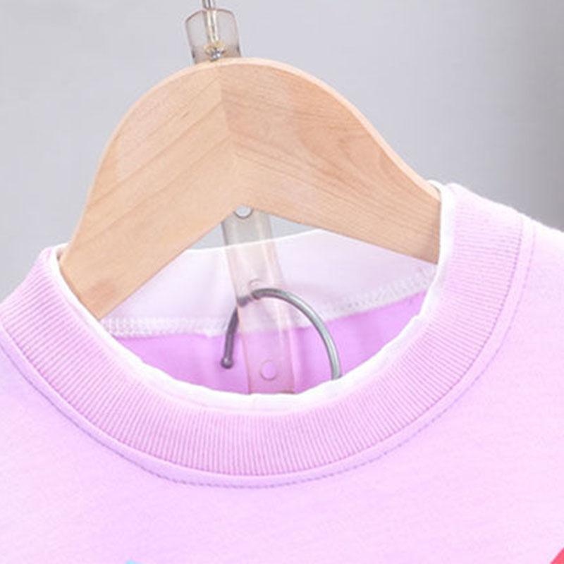 2021 Baby Girl Spring Children's Clothing 0-4 Years Old Two-piece Cartoon Cute Long-sleeved Suit Autumn Trousers