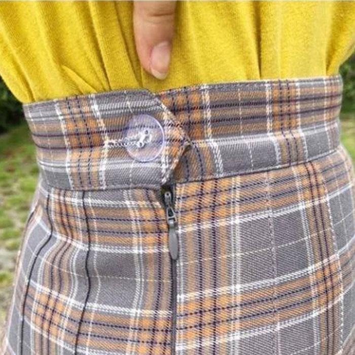 Plaid Skirt Women Thin Sexy Anti-light-out Pleated Skirt Students High Waist Cute A-line Skirt