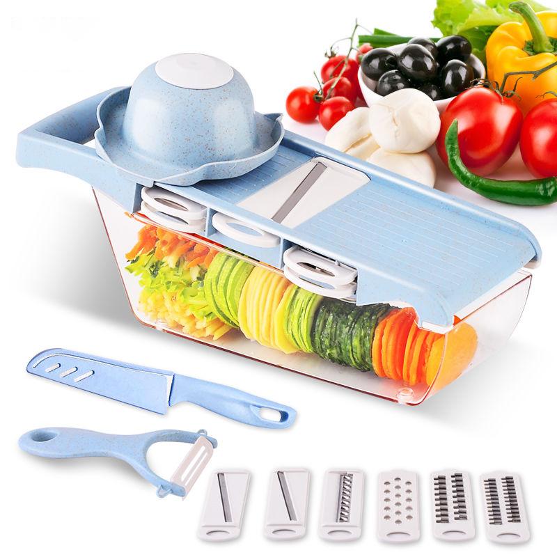 Kitchen Multifunctional Vegetable Cutter Artifact Shredded Potato Shredder Slicing Grinder