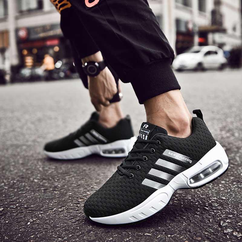 39-47 Men Mesh Sneakers Wear-resistant Outdoor Basketball Shoes Deodorant Lightweight Running Shoes