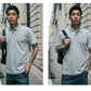 Men's Short Sleeve   Shirt Summer Youth Loose Lapel T-shirt Solid Color Half Sleeve Top