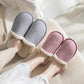 Autumn and Winter Pure Cotton Slippers Striped Design Indoor Non-slip Soft-soled Shoes Warm Simple Plush Cotton Shoes