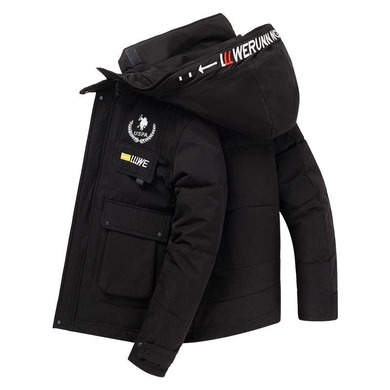 Winter Jacket Men Thicken Warm Men Parkas Hooded Fleece Man's Jackets Outwear Cotton Coat Parka