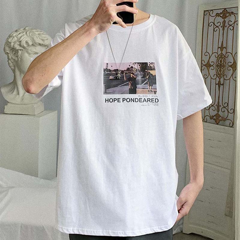New Boys Trend Loose Summer All-match Half-sleeved T-shirt
