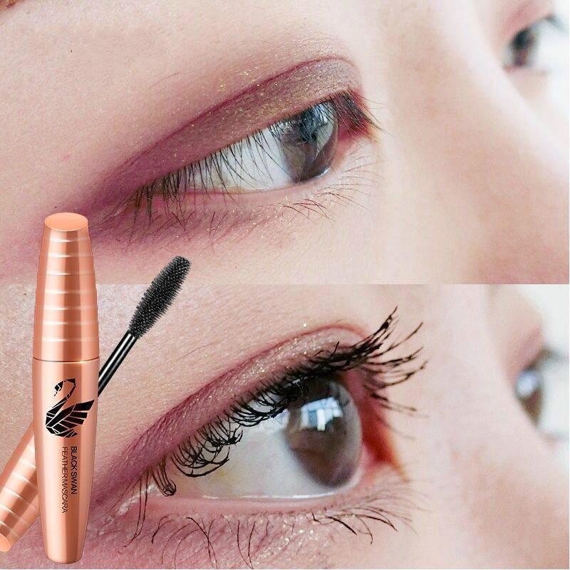 Mascara eyelash curler set black swan long mascara Extended encryption waterproof without blooming