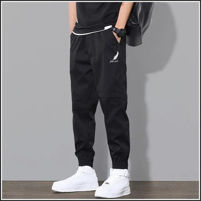 Youth Multi-pocket Overalls Loose Feet Tightened Sweatpants Sports Pants Men's Spring and Autumn Large Size Casual Trousers