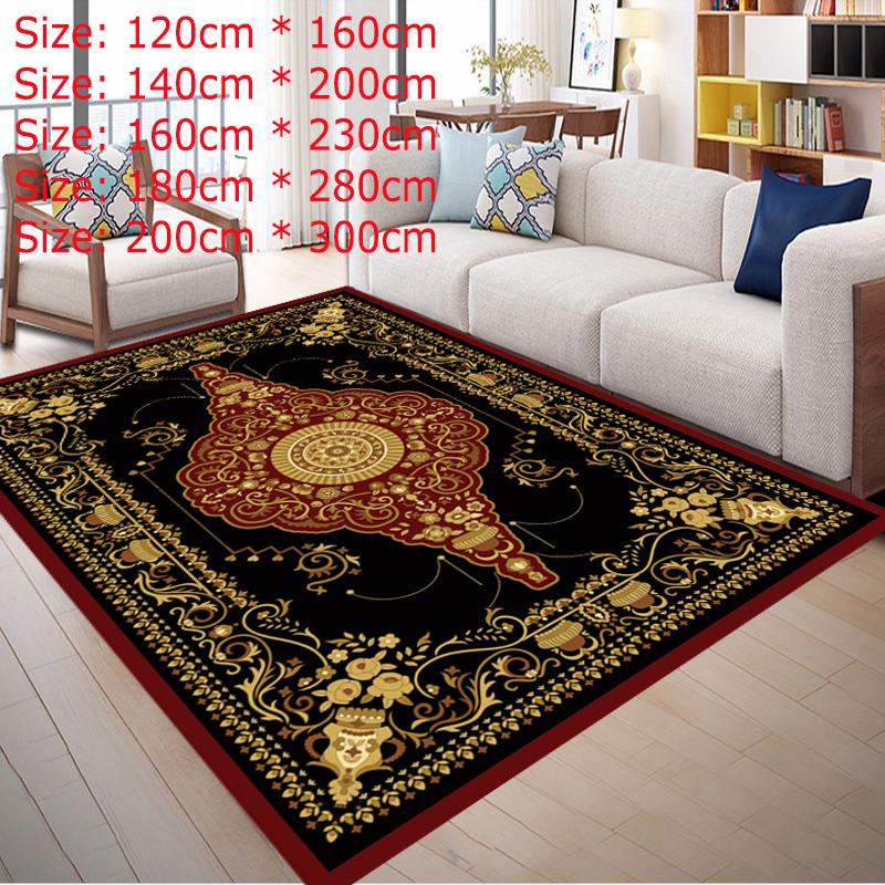 Europe Persian Carpets For Living Room Flower Rugs Home Bedroom Flower Palace Coffee Table Rug