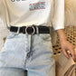 Belt Pants Belt Female Simple Wild Denim Youth Students Free Punching Woven Belts Casual