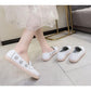 White Shoes Spring Summer Hollow Non-slip Flat Bottom All-match Single Shoes Breathable Comfortable Soft Bottom Pregnant Women Nurse Shoes