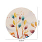 4pc PVC Rubber Coaster Anti-scalding Table Mat Kitchen Pot Mat Round Bowl Mat Dish Mat Non-slip