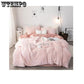 4pcs Cotton Luxury Bedding Set Soft  Queen/king Size Bed Sheet Soft Pillowcases
