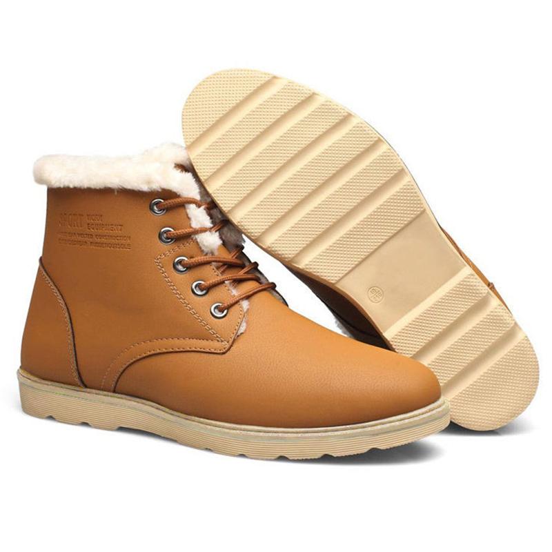 Martin Boots Men's Shoes Winter Waterproof Cold-resistant Plus Velvet Thick Warm Shoes Men's Snow Boots Men's Boots