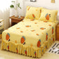 Korean Fashion Printed Bed Cover Double Bed Mattress Dust Cover Simmons Protective Cover