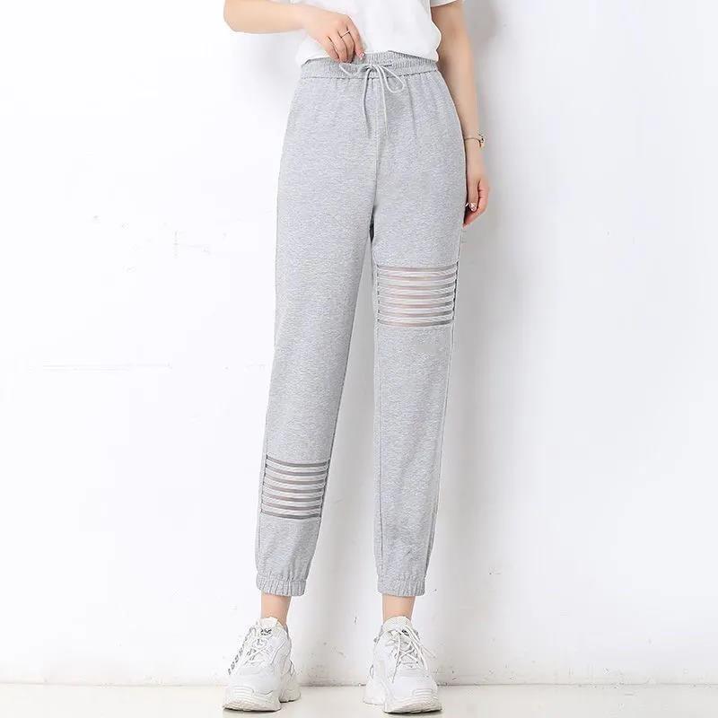Spring and Summer Girls Casual Thin Sweatpants Loose Fashion Thin Waistband Harem Pants Trend