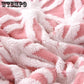 Bed Bedspread Winter Warmth Thickening Three-dimensional Double Layer Comfort Cotton Wool Jacquard Blanket Lamb Wool Blanket Home Textile Bedspread