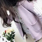 Spring  Autumn V-neck Cardigan Sweater Women Short Knit Small Coat Loose Casual Fashion Students All-match