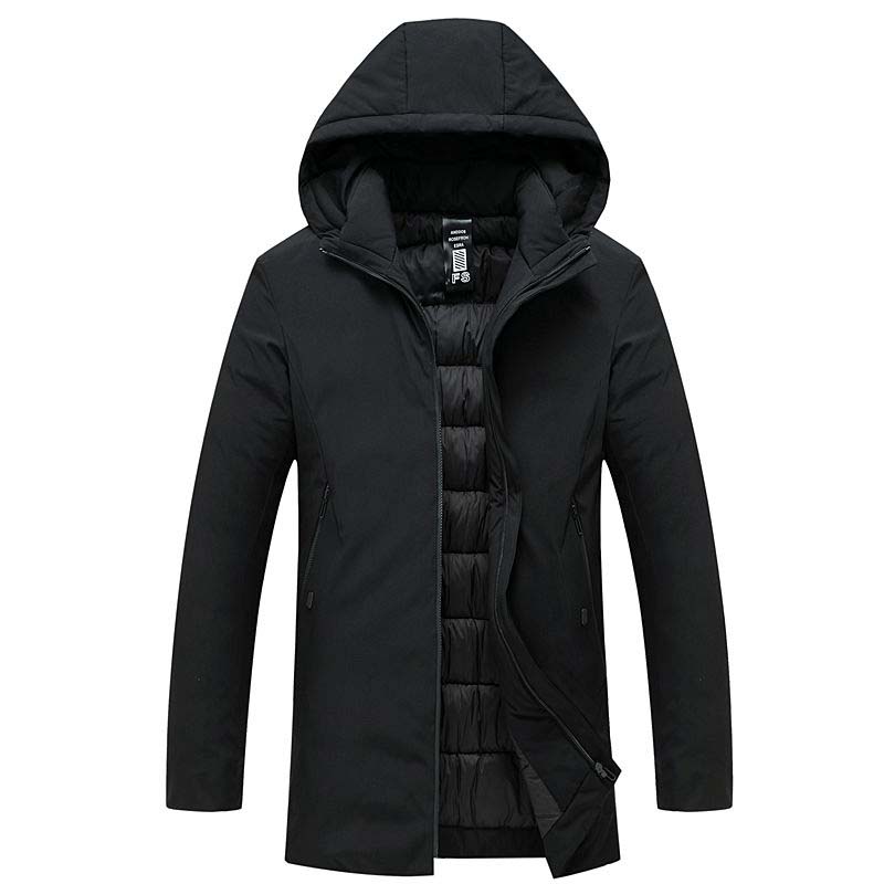 Men's Thickened Plus Size Autumn and Winter Cotton-padded Jacket Mid-length Jackets Quilted Jacket Down Cotton-padded Jacket Cold-proof Clothing