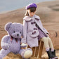 Girls' Plush Warm Jacket Plus Velvet Thick Windproof Winter Clothes Fleece and Lamb Wool Polar Fleece Coat