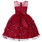 Summer Girls Dress Petal Embroidery Children's Photo Photography Clothing In The Big Children's Tutu Skirt Net Gauze Skirt