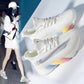 Women's Flying Woven Sneakers Summer Breathable Mesh Thin Lightweight Jelly-soled Coconut Shoes Casual Shoes
