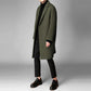 Woolen Coat Men's Windbreaker Winter Woolen Coat Men's Mid-length Loose Thick Cashmere Coat Embroidery