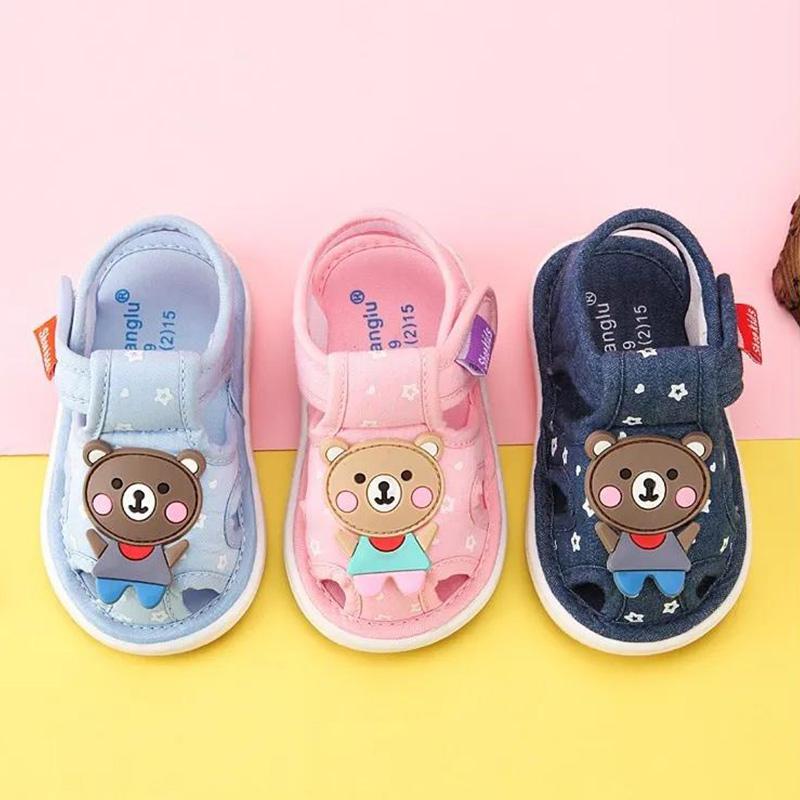 Baby Cloth Sandals Summer Boys and Babies Called Shoes Non-slip Soft-soled Toddler Shoes Female Baby Shoes